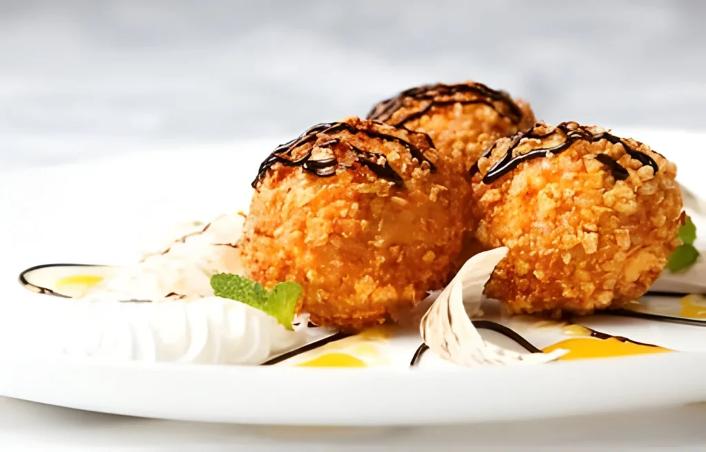 Deep-fried ice cream, crispy ice cream, ice cream frying techniques